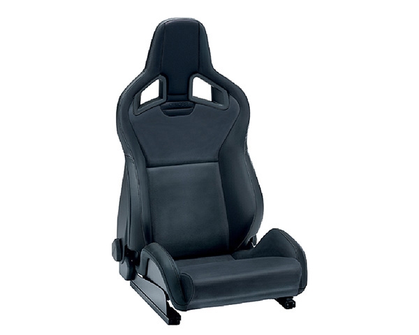 Recaro Sportster CS Right Seat Black Vinyl/Black Vinyl Grey Logo