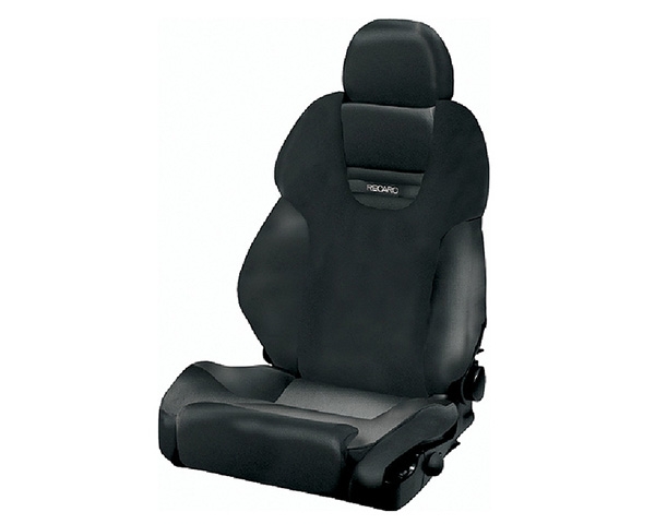 Recaro Style XL Topline Left Seat Black Leather/Black Suede Black Logo
