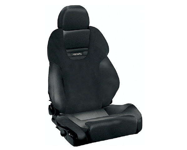 Recaro Style XL Topline Right Seat Black Leather/Black Suede Black Logo
