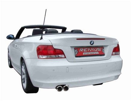 REMUS Stainless Muffler w/84mm Dual Tips BMW 135i E82 Coupe & Cabrio 3.0L N54 08-10
