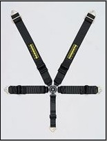 Schroth Racing Profi III 5 Black Belt Lap Attach-Bolt Lap Adjust-Up