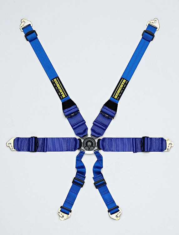 Schroth Racing Profi III 6 HANS Black PD Belt LA-Snap