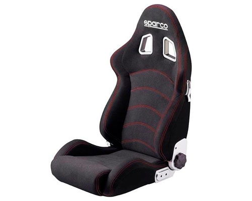 Sparco Black and Red Stitching R505 Street Tuner Seat