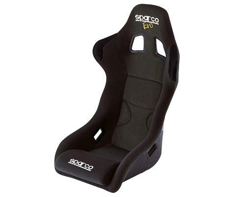 Sparco Black EVO Competition Racing Seat w/Carbon Fiber Shell