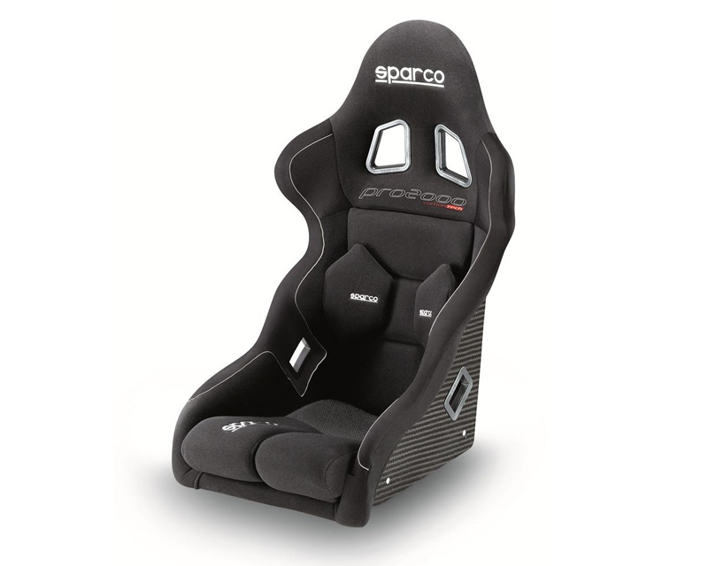 Sparco Black Pro 2000 Competition Racing Seat w/Carbon Fiber Shell