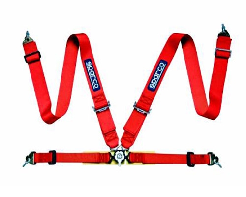Sparco Competition 4-Point Harness Red