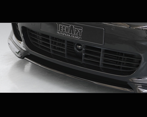 TechArt Front Spoiler Type 1 Center Piece Glossy Carbon Fiber Porsche Panamera All Models 10-13