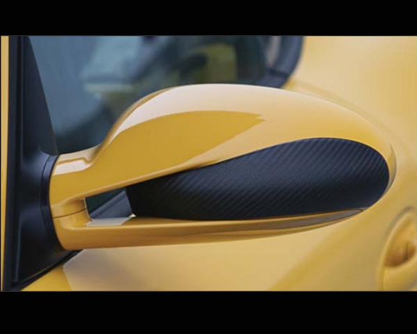 TechArt Side Mirror Trims Matte Carbon Fiber Porsche Boxster | Boxster S 987 05-12