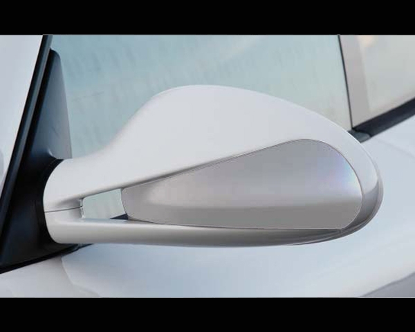 TechArt Side Mirror Trims Matte Silver Porsche Boxster | Boxster S 987 05-12