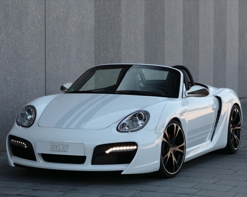 TechArt Wide Body Kit with Chrome Running Lights Porsche Boxster with OE DRL 05-12